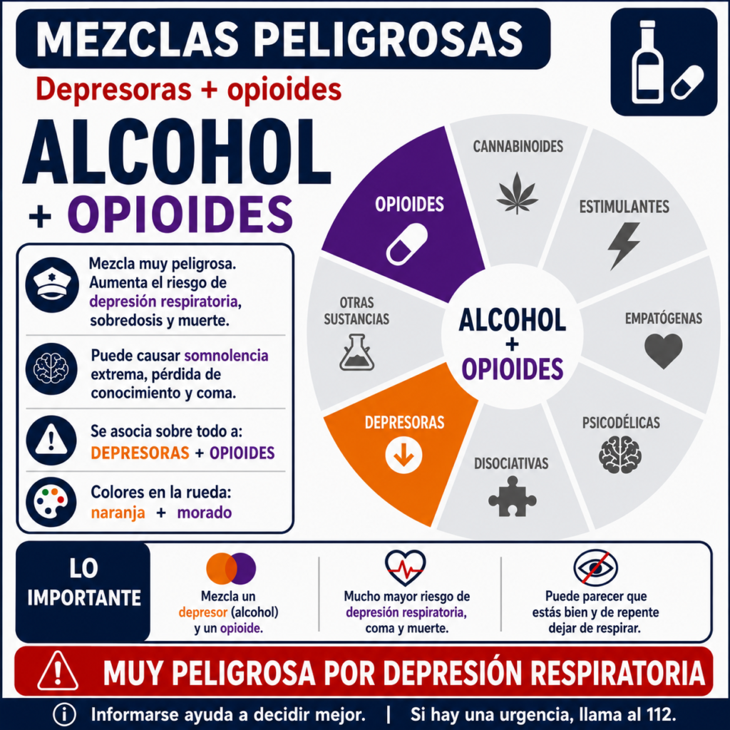 alcohol y opioides